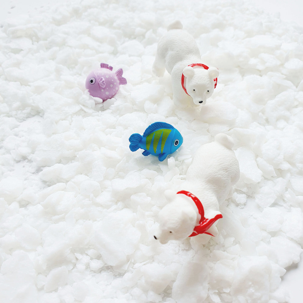★크리스마스★ 지구온난화 독후활동 (3인용) 북극곰 피규어 비누 만들기 KIT