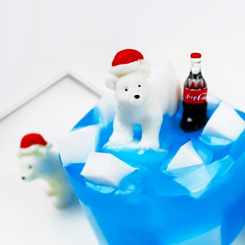 독후활동 홈스쿨링추천 (3인용) 북극곰 피규어 비누 만들기 KIT